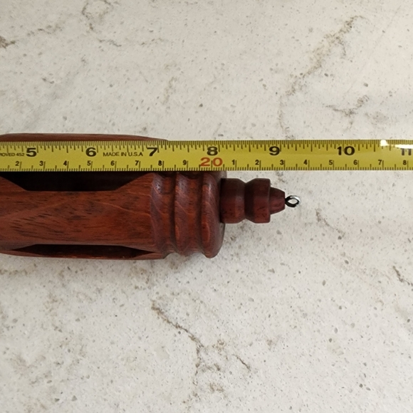 Vintage Hand turned hanging finial ornament - Picture 4 of 5